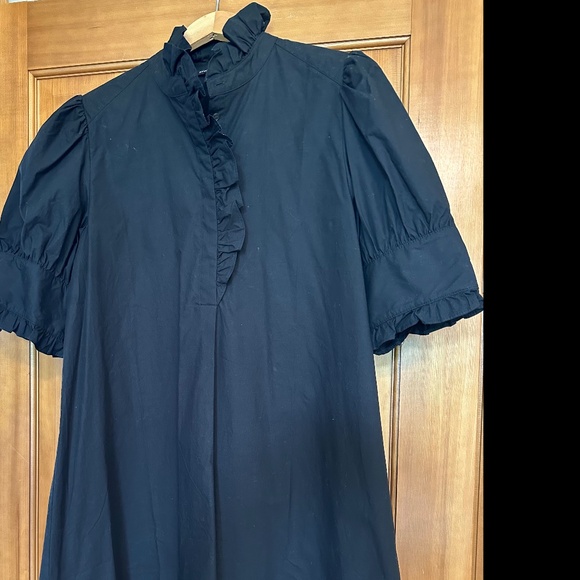 Banana Republic Poplin Shift Dress with Ruffle Detail - Picture 1 of 7